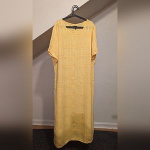 Philosophy of Comfort vintage 2X Tencel sunshine yellow maxi dress